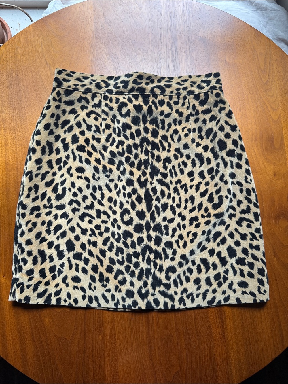 Vintage La Chateau Leopard Print Mini Skirt